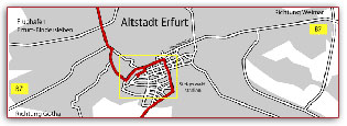 Übersichtskarte Ferienwohnung Stadtville Süd 